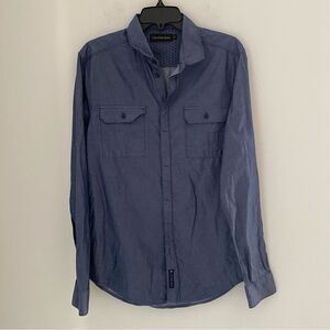 Calvin Klein Men’s Blue Button Front Modern Fit Shirt size M